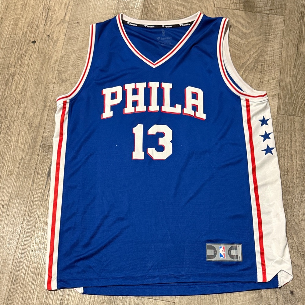 Fanatics Blue PHILA Basketball Jersey